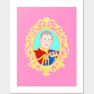 King Charles III Framed Posters and Art